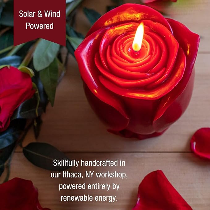 Beeswax Rose Candles (Red, Gr)
