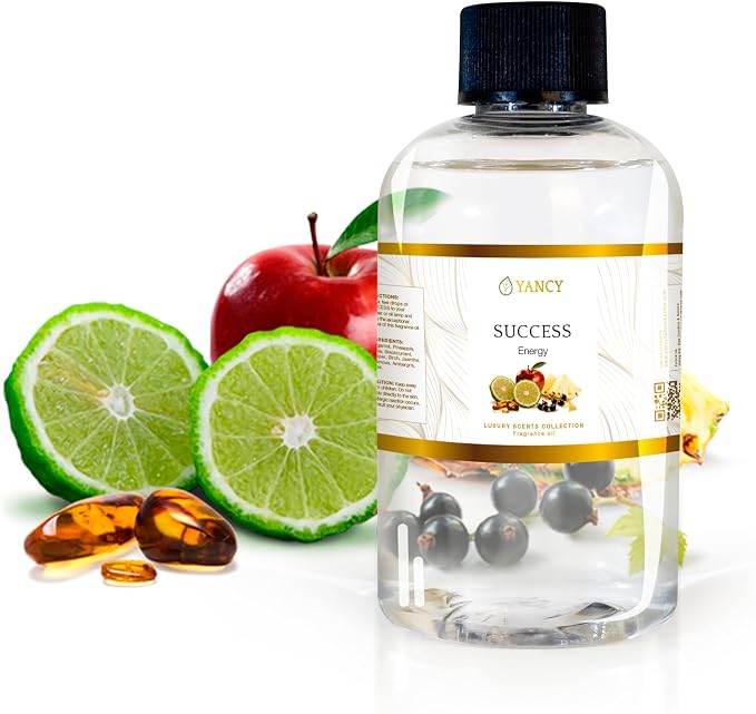 YANCY Success Luxury Collection Fragrance Oil (4 oz), Bold Motivating Aroma, Ideal for Diffusers, Oil Burners & Aroma Lamps, Empowering Fragrance for Daily Drive