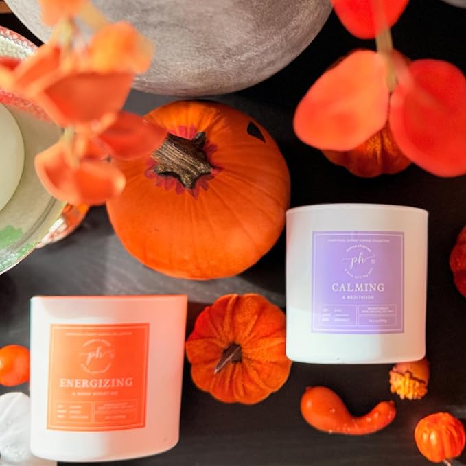 Extra Large Candle – Energizing & Mood Boosting | Orange & Bergamot Ylang Ylang | 14.1 oz (400g) 60 Hours Burn time| Vegan, Clean Burn | Uplift Mood & Confidence
