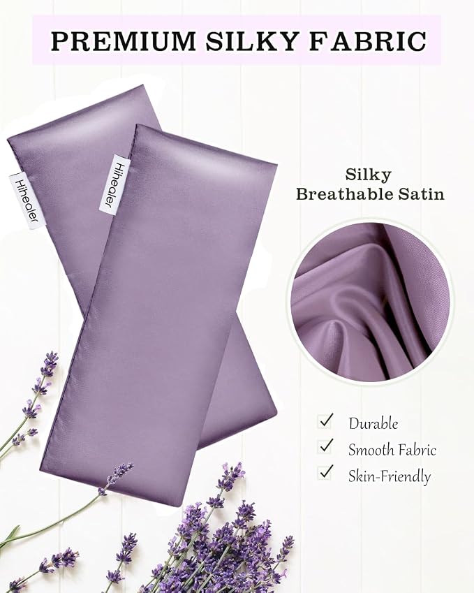 Christmas Weighted Eye Mask for Sleeping, Lavender Aromatherapy Microwave Hot Eye Mask- Moist Heat Eye Compress, Eye Pillow for Yoga, Meditation, and Headache Relief, Relaxation Xmas Gift for Women