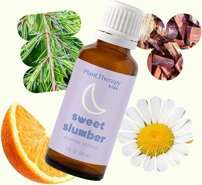 Plant Therapy Kids Sweet Slumber Essential Oil Blend 30 mL (1 oz) 100% Pure, Undiluted, Relaxing Aromatherapy for Sleep