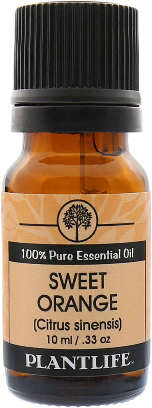 Plantlife Sweet Orange Aromatherapy Essential Oil - Straight from The Plant 100% Pure Therapeutic Grade - No Additives or Filters - 10 ml