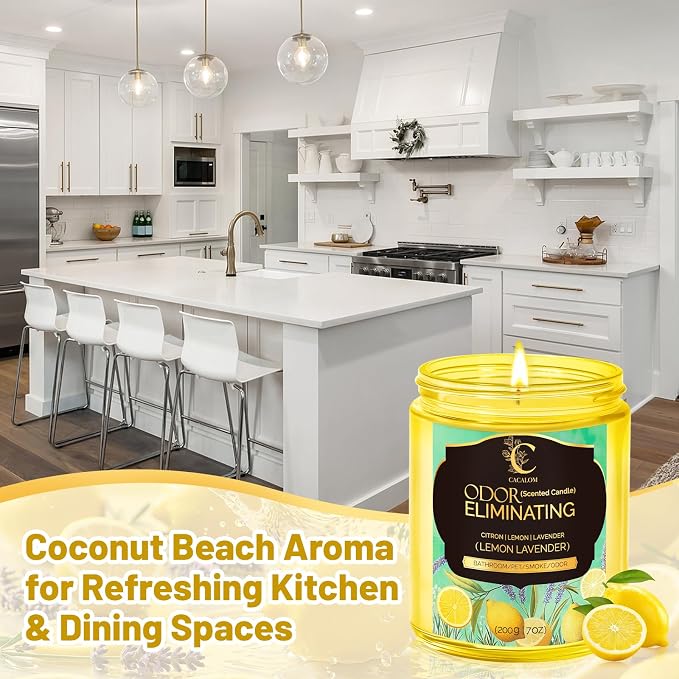 Lavender Odor Eliminating Candles, Pet Scented Candles for Home, Single Wick Soy Candle Gifts for Women, Men, Ideal for Creating Relaxing Atmosphere, Over 50 Hours of Burn Time