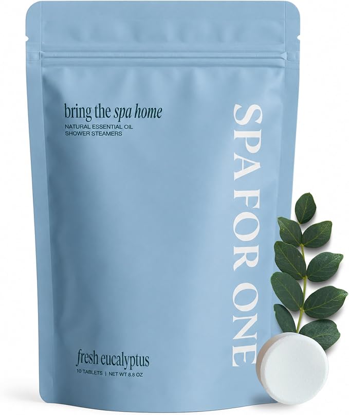 Shower Steamers Aromatherapy - with Natural Eucalyptus Essential Oil - Birthday Gifts for Women, Gifts for Men, Self Care, Guest Bathroom Essentials - 10 Pack, Made in USA