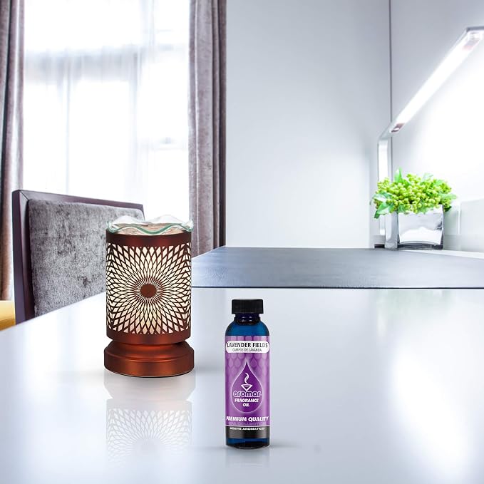 AROMAR Premium Fragrance Oil, Pack of 3 Lavender 2oz. Bottles. Long Lasting Aromatic Scent, Fresh and Revitalizing Aromatherapy for Living Room, Bedroom, and Kitchen