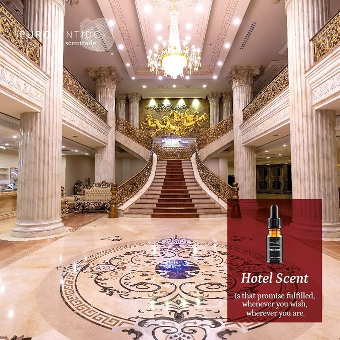 PuroSentido Hotel Signature Aroma Oil (10 ml) - Luxury Essential & Fragrance Oil for Diffusers and Humidifiers, Creamy Coconut, Warm Cashmere, Cool Spices & Sandalwood Home & Hotel Scent