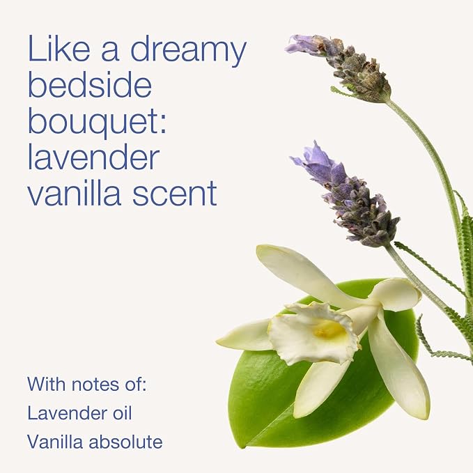 Bath & Body Works Aromatherapy Lavender Vanilla Essential Oil Mist, Body Spray with Vitamin E and Aloe, Pillow Spray for Calming Bedtime Relaxation, 5.3 fl oz - 2 Pack