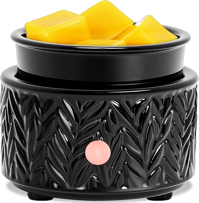 EQUSUPRO Wax Melt Warmer for Scented Wax Melts- Electric 4 in-1 Ceramic Candle Wax Warmer Burner Fragrance Wax Melter for Home Office Bedroom Living Room Decor & Gifts for Women
