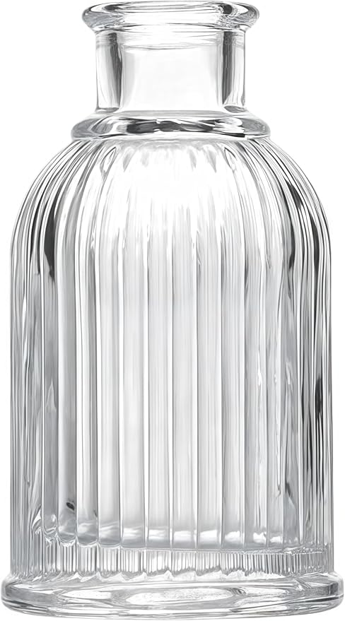 Glass Diffuser Bottles 2.9 High 40ml 1.35 Fl Oz Round Aroma Bottles Diffusers Vase Fragrance Accessories Use for DIY Replacement Reed Diffuser Sets Craft Projects Wedding Party