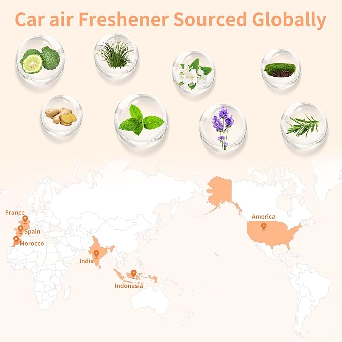 Car Air Freshener | Air Fresheners Car Scents Diffuser with Odour Eliminator Technology | Long Lasting Scents Midnight Ice
