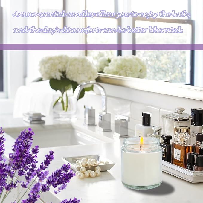 36 Pcs 4 Oz Mini White Soy Candles,Lavender Scented Candles Set,Bulk Aromatherapy Candle,Great Stress Relieving Scented Candle for Girls as a Gift for Birthdays, Weddings and More!