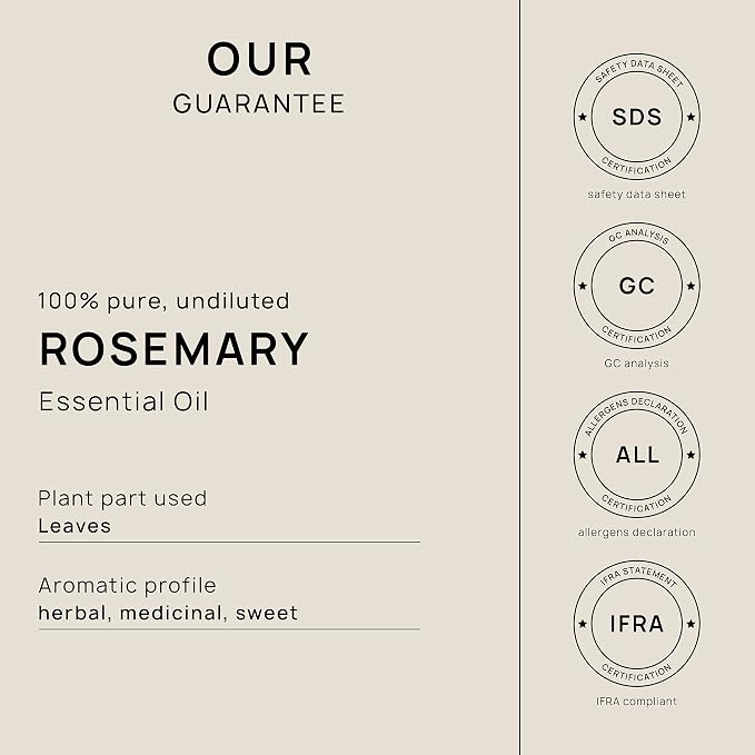 VINEVIDA Rosemary Essential Oil - Gallon Rosemary Oil Undiluted - Bulk Gallon Essential Oil for Soap Making & Candle Scents - 8 lbs
