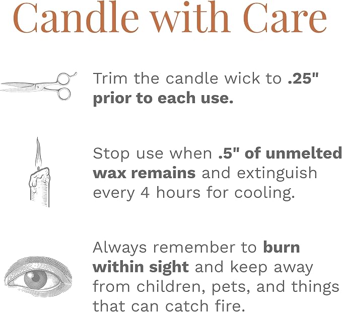 Candle-lite Scented Candles, Cinnamon Pecan Swirl Fragrance, One 10oz. 3-Wick Aromatherapy Candle with 20-40 Hours of Burn Time, Brown Color