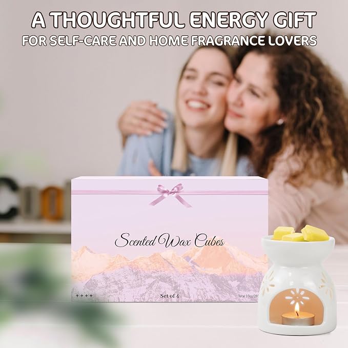 SCENTORINI Wax Melts, Soy Wax Cubes for Relax Healing, Summer Scents Wax Tarts for Warmer, Highly Scented Wax Melts Gift Set for Home Fragrance, 8 Pack