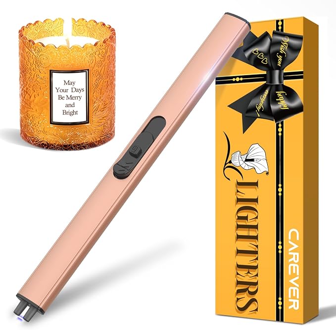 Electric Lighters for Women and Men - Rechargeable Plasma Lighter Flameless Windproof Candle Lighter Grill Gifts for Adults, Wife, and Girls