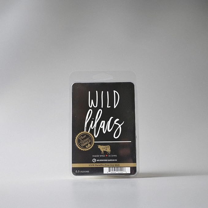Milkhouse Candle Company Wild Lilacs Soy Wax Melts - Lilacs | Jasmine | Lily & Verdant Greens Scented - 5.5 oz, Hand-Poured, Made in the USA