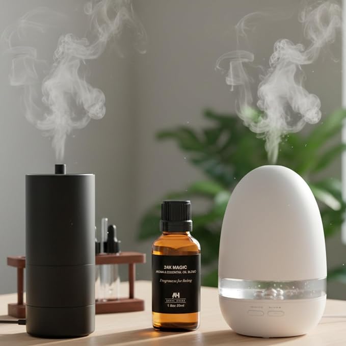 Hotel Diffuser Oil Inspired by The 24K Magic Hotel Scent 30mL – Essential Oil Blend for Diffuser - Premium Home Fragrance with Citrus and Jasmine - Home Luxury Scent with Glass Bottle & Dropper