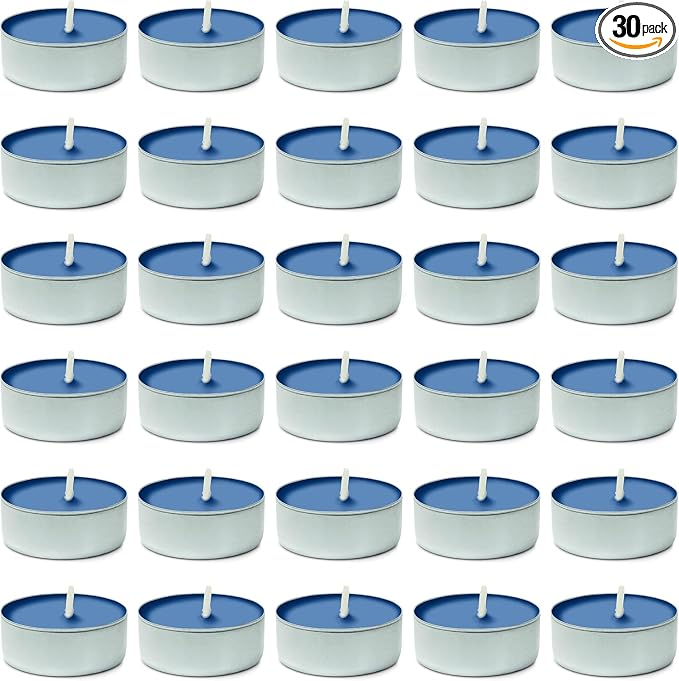 DecorRack 30 Tealight Candles, Linen Scented, Pleasant Fragrance Candle, Aromatherapy, Scented Home Decor, Votive Long Lasting Candles (Pack of 30)