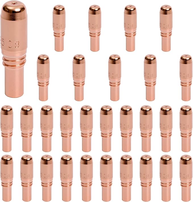 30Pcs T-A035CH Contact Tips .035/0.9mm for Bernard (Miller) AccuLock S | Conductive Welding Tips, Fit D-MA250 Gas Diffuser, MIG Gun Replacement Accessories
