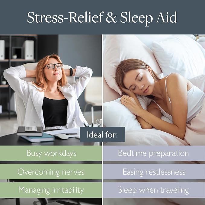 Scentered Aromatherapy Balm Sticks for Sleep & Stress-Relief - Roll On Essential Oil Blends of Lavender & Chamomile - Aromatherapy Gifts for Women - Sleep Well & De-Stress