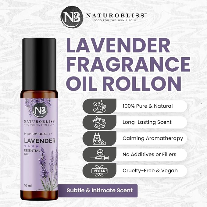 NaturoBliss Lavender Essential Oil Roll On, 10 ml