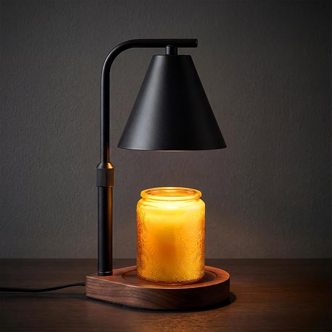 Candle Warmer Lamp with Timer & Dimmer- Electric Wax Melt Warmer with Adjustable Height for Scented Candles, Home Décor Fragrance and House Warming Birthday Gifts for Women Mom