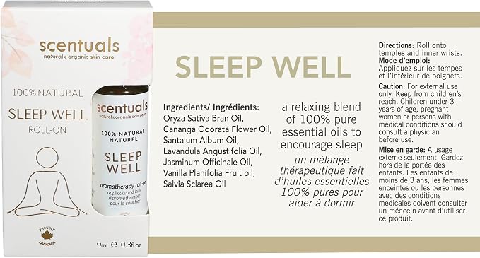Roll On Essential Oil (Sleep Well, 0.3 fl.oz)