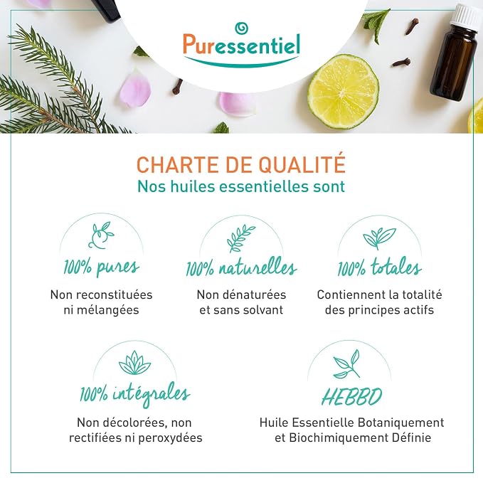 Puressentiel Diffusion Essential Oil - Naturally Derived Aromatherapy Blend - Formulated for Diffusion - Made with Essential Oils - Eco-Friendly Products - 1.01 oz