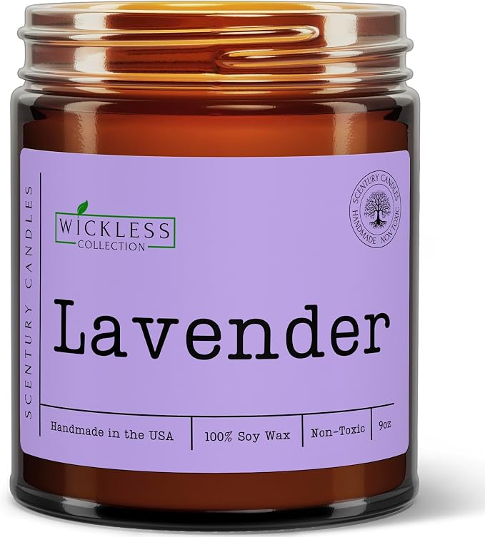 Wickless Lavender Scented Candles for Candle Warmer Lamp, Many Scents to Choose, 100% Non-Toxic Soy Wax, Candle Melts for Warming Plate, Handmade in The USA (Lavender)
