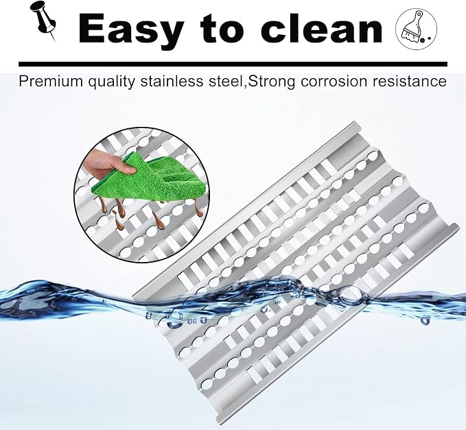 18” Grill Heat Plates Shield Grill Burners Radiant Tray for DCS Grills 27DBQR, DCS 36 BGB36-BQARL, 48 BGB48-BQARL, 30 BGB30-BQR-L, Dynamic Cooking Systems Gas Grill Replacement Parts