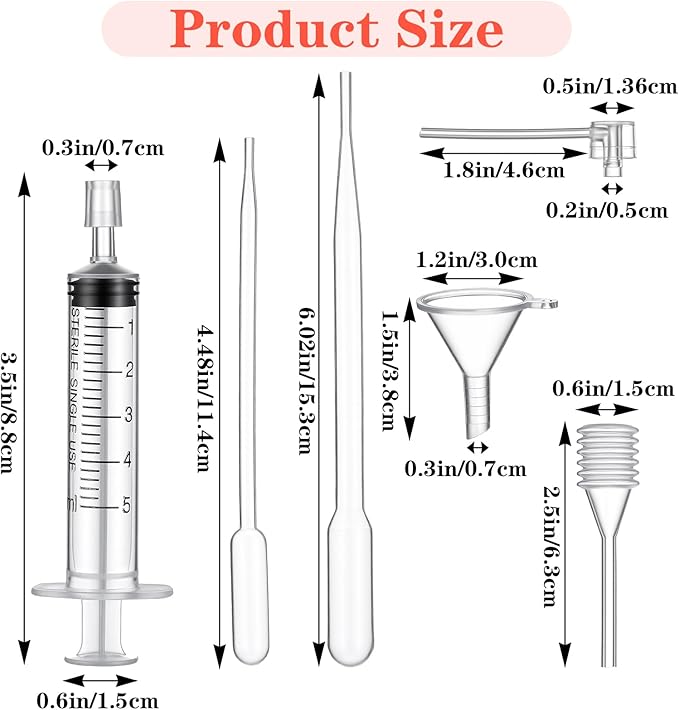 12PCS Perfume Refill Tool Kit 5ml Plastic Cosmetic Dispenser Transfer Tool Include Funnels Extractor Pumps Syringes Squeeze Droppers for Travel Perfume Atomizer Liquid Fragrance Essential Oils