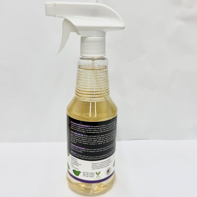 Peppermint Oil Insect & Spider Repellent Spray - All-Natural, Pet-Safe Bug Control for Home, Kitchen & Garden - 16 oz