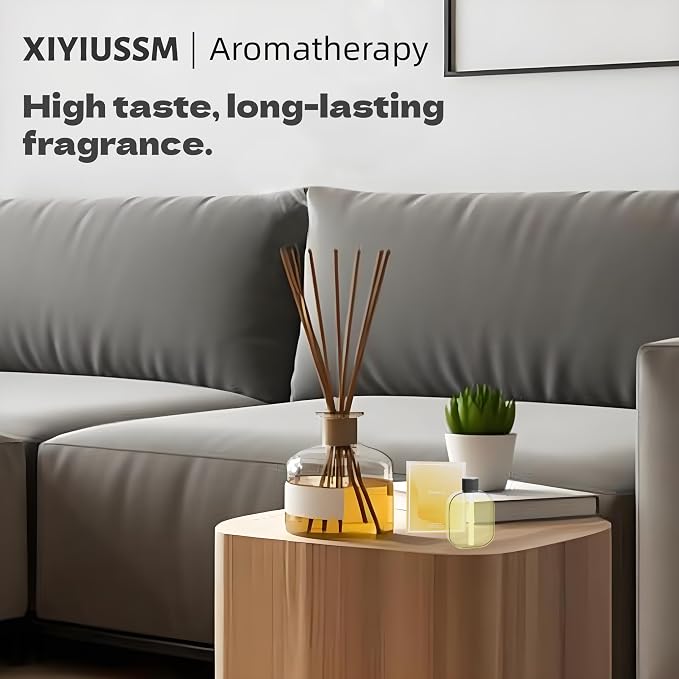 Essential Oil Diffuser for Home Small Waterless Aroma Diffuser for Office, Hotel & Car, Battery Operated Portable Mini Scent Diffuser Machine (7pcs Refill, Essential Oil Set)