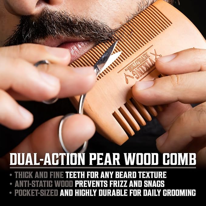 Viking Revolution - Ultimate Beard Kit - Beard Grooming Kit with Beard Brush, Beard Comb, Beard Balm, Beard Oil, Beard & Moustache Scissors - Gifts for Men