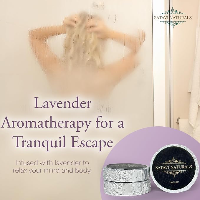 Spa Gift Set for Women – Lavender Aromatherapy Shower Steamers, Sugar Scrub, 24K Gold Eye Masks & Steam Eye Mask | Self Care & Relaxation Gift Box for Stress Relief at Home
