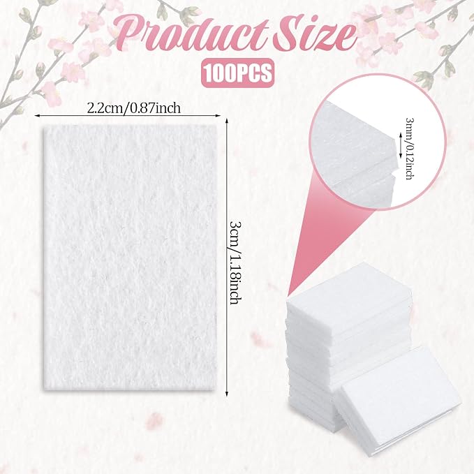 100 PCS Unscented Aroma Pads, 1.2x0.9 White Essential Oil Pads Aroma Oil Refill Pad Perfume Diffusers Humidifier Refill Pad Replacement for Home Electronic Equipment Locket Scent Ball Plug-in Diffuser