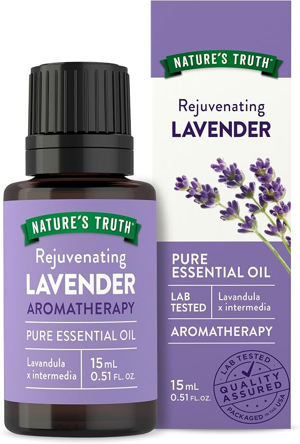 Nature's Truth Lavender Essential Oil | Pure Plant Based | for Diffuser and Aromatherapy | Non-GMO & Gluten Free