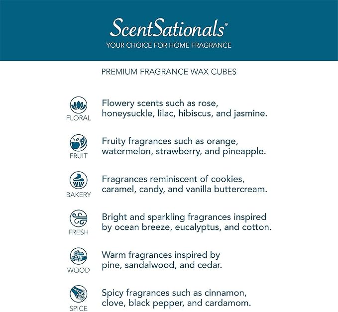 ScentSationals Pumpkin Spice Scented Wax Melts - Pumpkin, Cinnamon, & Clove, 10oz (24 Cubes)