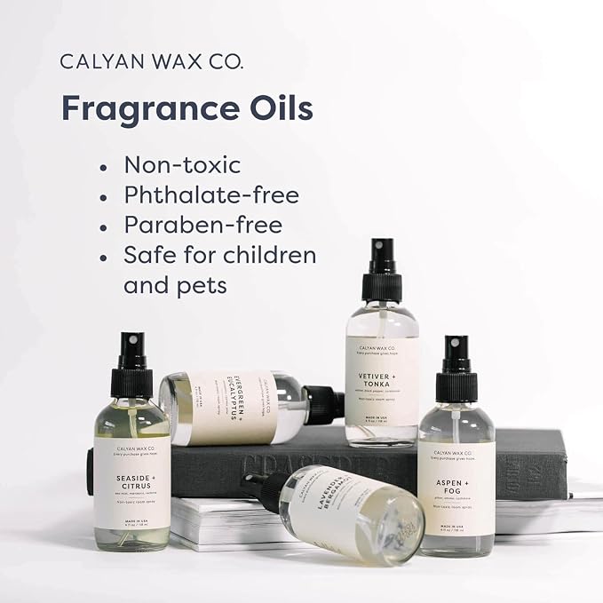 Calyan Wax Co. Rose & Peony Room Spray - Clean Air Freshener - Natural Room Deodorizer - Air Freshener Spray for Home - 4 fl oz