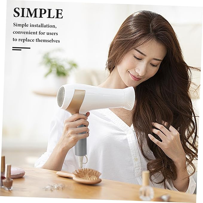 Hair Dryer Handle Sleeve Replacement Part Ergonomic Grip for Easy Use Quick DIY Repair Compatible with Dyson Hair Dryer Silver