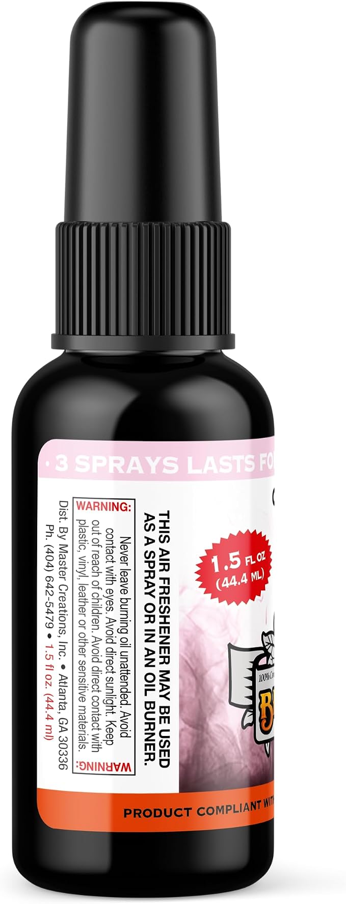 BluntPower (Cotton Candy, 1 Pack) Concentrated Air Freshener for Room and Car Spray - Oil-Based Diffuser Spray Bottle - Long-Lasting Bathroom Spray, Car Freshener, & Odor Eliminator Spray