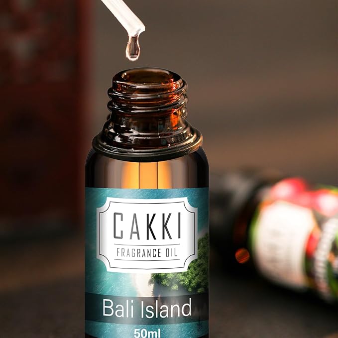 Essential Oils for Diffusers for Home, Scent-Bali Island, Single Large Size 50ml, Cakki Fragrance Oils, for Candle Making, Diffuser Oil Scents