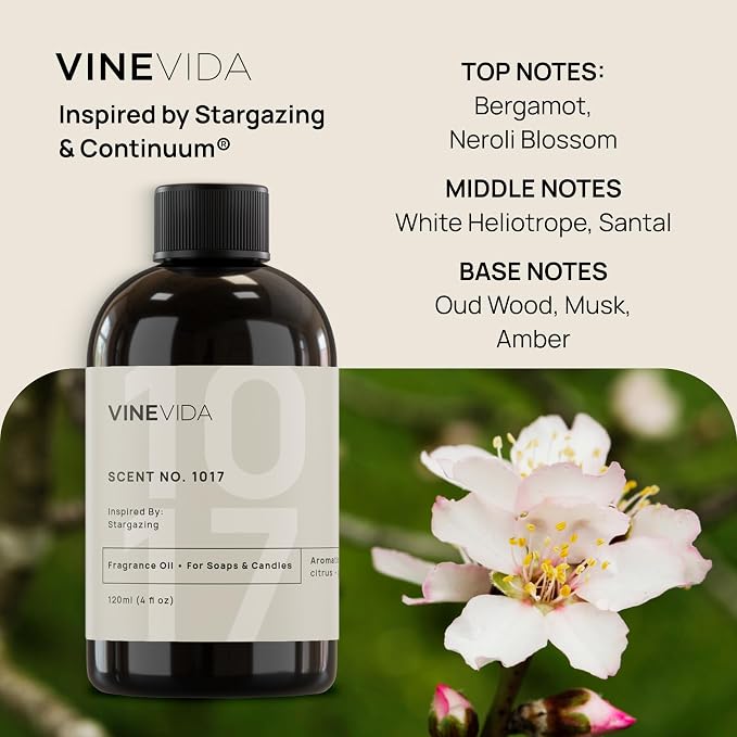 VINEVIDA [4oz] Scent No.1017 Fragrance Oil for Candle Making and Soap Making - Premium Candle Scents for Soy Candles