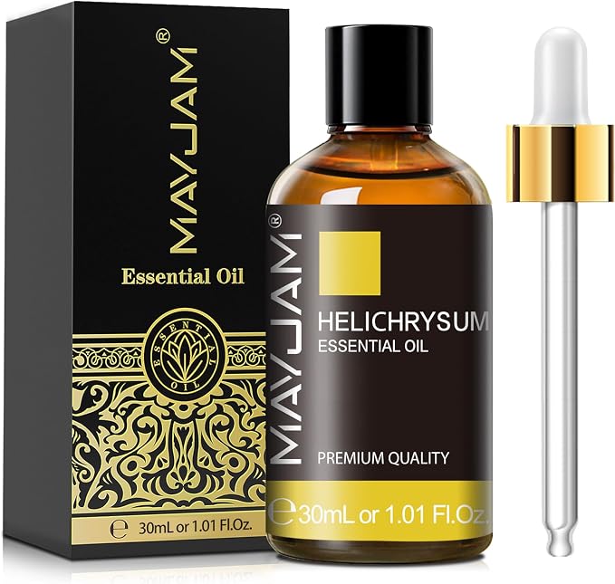 MAYJAM Helichrysum Essential Oil 30ML - 1.01FL.OZ Pure Helichrysum Oil for Soap Candle Making - Essential Oils for Diffusers for Home
