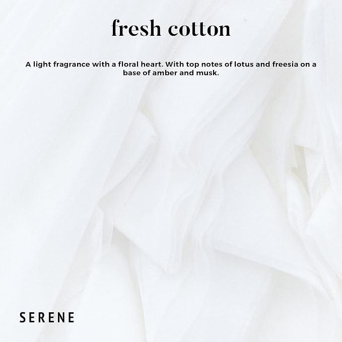 Hidden Label Fresh Cotton Scented Candle, Non Toxic 30oz Large 3-Wick Soy Wax Candle, Up to 120 Hours Long Burning, Clean Cotton Home Fragrance for Bedroom, Relaxation & Housewarming Gift