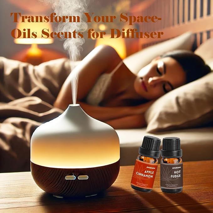 AmaKane Fragrance Oils Set, Essential Oils for Diffuser, Fragrance Oil for Candle Making, Soap Making Scents, Aromatherapy Oils 6x10ml, Bakery