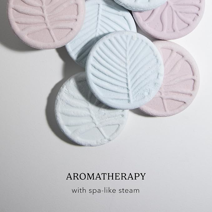Pacha Soap Co. Shower Steamers – Breathe, Eucalyptus & Peppermint Scent, Essential Oil Aromatherapy Tablets for Relaxation & Self-Care, Handcrafted in the USA with Clean Ingredients, 3-Pack, 6 oz Each