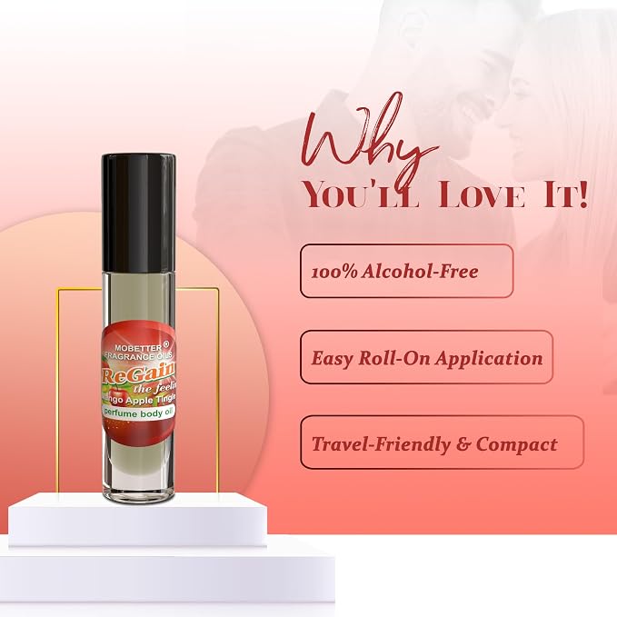 MOBETTER FRAGRANCE OILS ReGain the Feeling Mango Apple Tingle Perfume Body Oil Roll On
