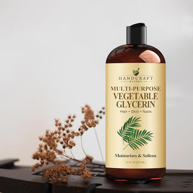 Handcraft Blends Vegetable Glycerin/Glycerine - for DIY Blends 16 Fl Oz - 100% Pure and Natural - Premium Grade Oil for Skin and Hair - Hair and Body - Massage