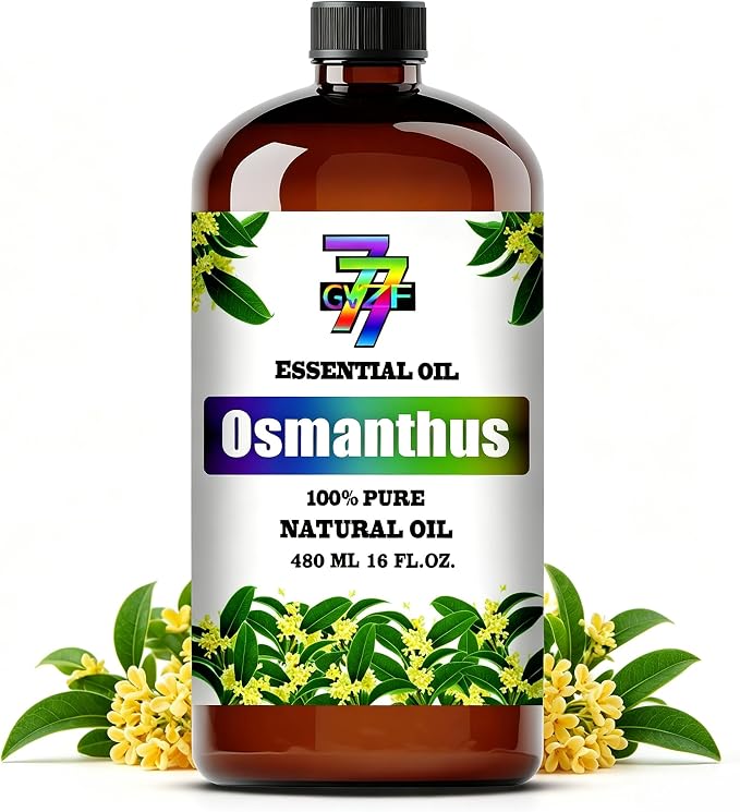 Osmanthus Essential Oil, Osmanthus Oils, for Diffuser, Home, Bedroom, Yoga, Office, Humidifier, DIY Candle Making, Soap, Gift, Essential Oil, GV77ZF Osmanthus Fragrance Oil - 16 fl oz (480 ml)